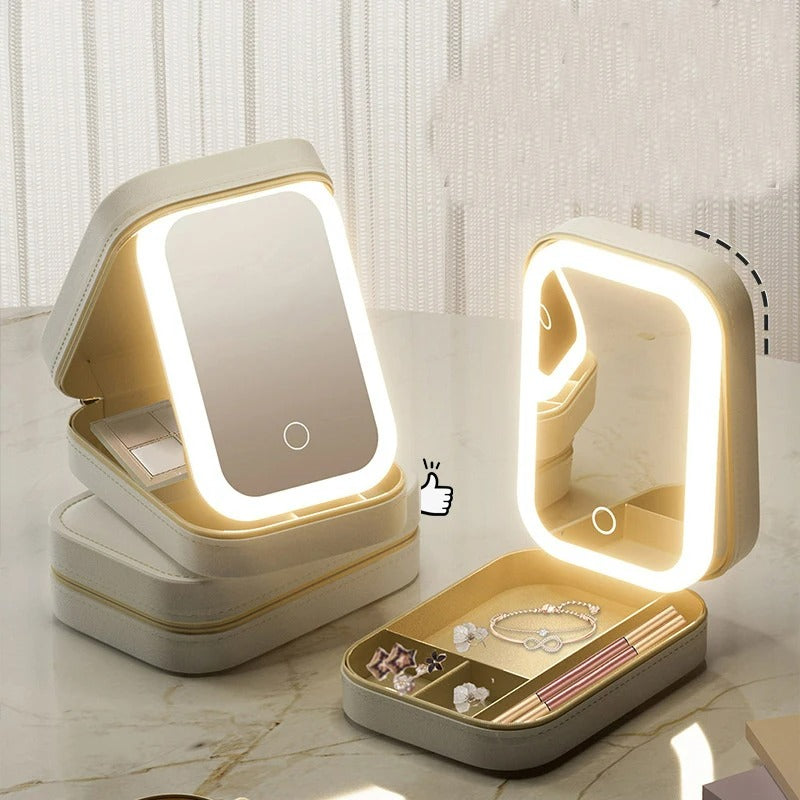 LED Mirror Makeup Box